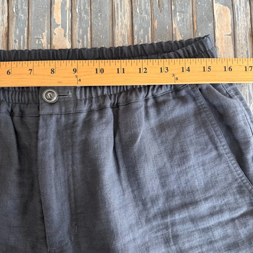 Steven Alan Pants Mens Medium Gray Drawstring Casual Preppy Cotton USA